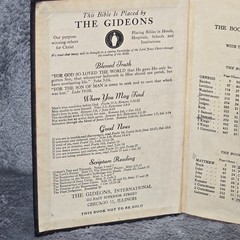 1954 Gideon Holy Bible Authorized King James Version KJV National Bible Press