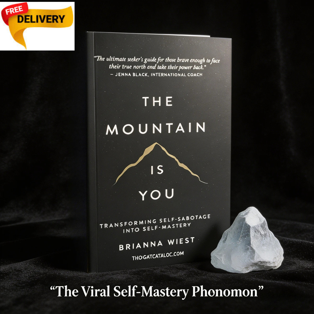 The Mountain Is You by Brianna Wiest Paperback Book | Self-Help Personal Growth