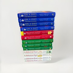 Health & Dieting Hardcover Book Lot – 12 Books (Dr. Oz „YOU” Series & Atkins)