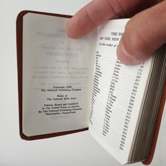 1968 KJV Pocket New Testament Psalms & Proverbs National Bible Press MISPRINT!