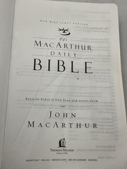 The MacArthur Daily Bible John F MacArthur Jr Thomas Nelson 2003 Softcover Brown