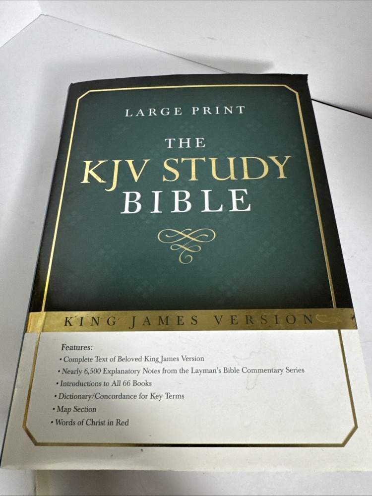 The KJV Study Bible – Large Print (King James Bible) by Hudson, Christopher red