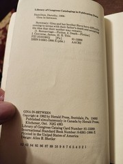 Gina In-Between, by Dorothy Hamilton, PB, 1982, Illustrated, Herald Press