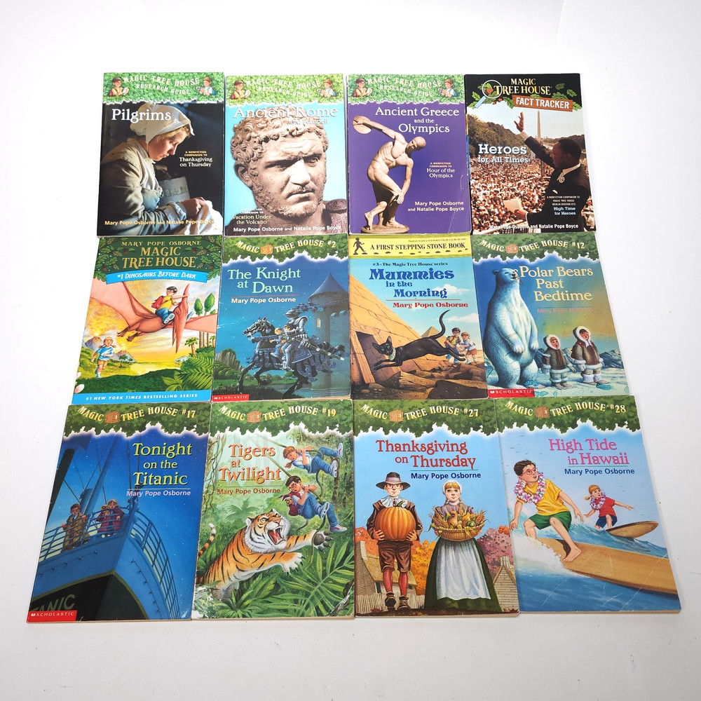 Lot of 12 Magic Treehouse Fact Tracker Non-Fiction Book Historical Fiction Books