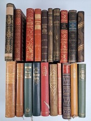 20 dekorative Bücher verschiedener Autoren, Gold, vintage, schöne Aufmachung