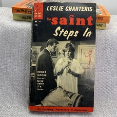 The Saint 6 book lot by Leslie Chartering Vintage 1930s 40s 60s Paperbacks
