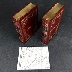 Thomas Jefferson Writings EASTON PRESS I & II Volumes 1 & 2 Red Leather Bound HC