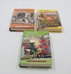 JENN McKINLAY A LIBRARY LOVER’S Cozy Mystery Series 3 Book Lot FIRST EDITIONS HC