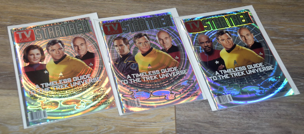 TVGuide: Star Trek 35th Anniversary Tribute Lot of 3 Variant Covers – NICE!