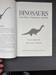 1976 Dinosaurs and Other Prehistoric Animals by Darlene Geis Grosset & Dunlap HC