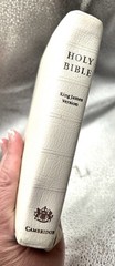 Cambridge KJV Cum Privilegio, White French Morocco Leather. Brevier Text Edition