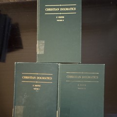 Francis Pieper Christian Dogmatics Vol 1-3 HC Concordia 1950s Ex Libris