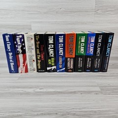 Tom Clancy Book Lot of 11 HCDJ 1st Editions, 1st Printings
