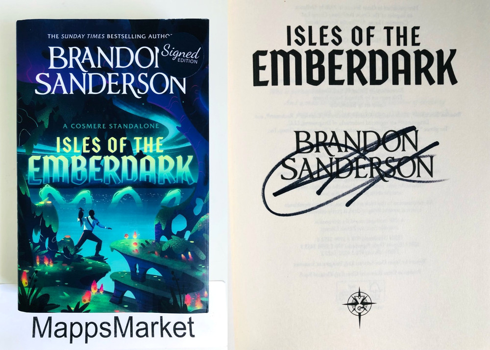 Isles of the Emberdark SIGNED by Brandon Sanderson UK 1st/2nd (2026, Hardcover)