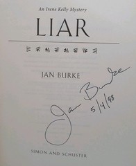 Jan Burke Liar 1st US HC ed SIGNED