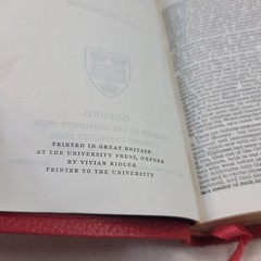 Vintage Pocket Size Oxford KJV TEXT BIBLE 01153x Red Leather Gilt Box
