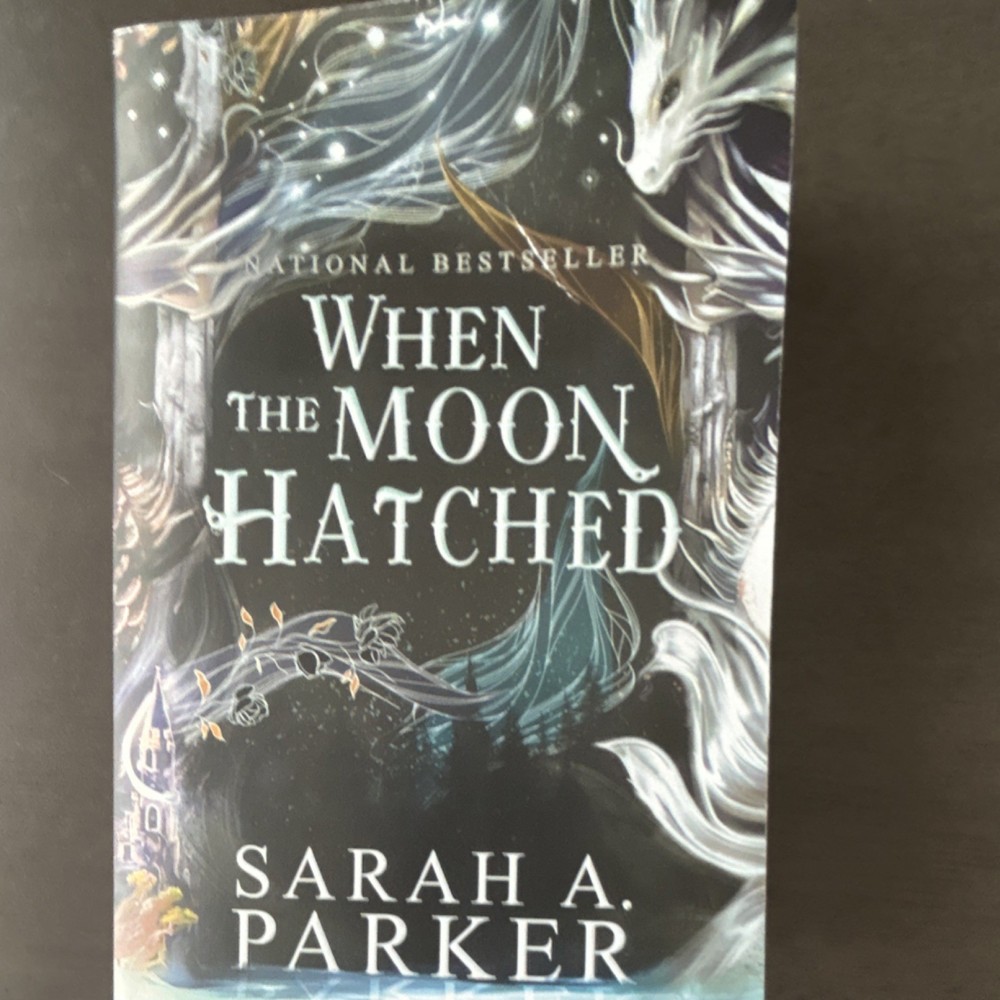 When the Moon Hatched by Sarah A. Parker Paperback Fantasy Romance Novel