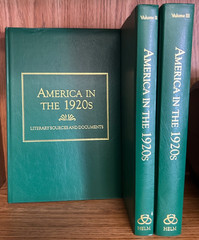 America in the 1920s Literary Sources and Documents 3 volume set, HC, A Bilton