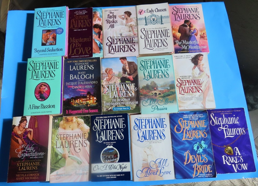 Stephanie Laurens Various Titles Romance Lot of 16 Paperbacks