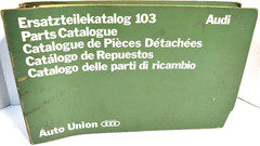 1969 Audi 60 75 80 Super 90 factory parts manual w/ 70 Audi 100 Coupe supplement
