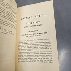 The 1862 US Cavalry Tactics Instructions Formations & Movements U.S. Army Cooke