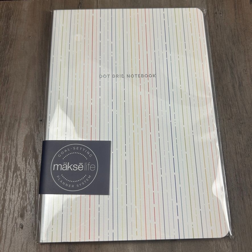 MakseLife Planner System Dot Grid Notebook A5 60 Pages – NEW & Sealed