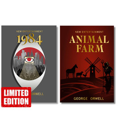 Animal Farm & 1984 (Deluxe Hardcover) | George Orwell Dystopian Classics – 2 Boo
