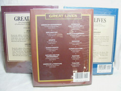 Vintage Lot of 3 Great Lives Books Copyright 1988 & 1997 Charles Scribner’s Sons