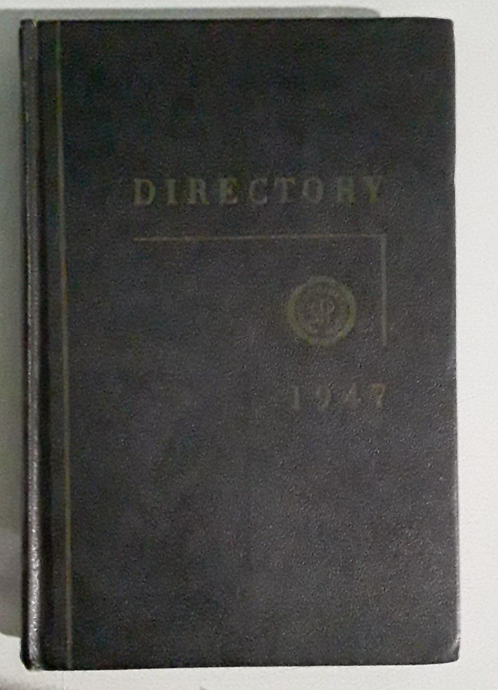 spi THE SOCIETY OF THE PLASTICS INDUSTRY INC 1947 DIRECTORY hardcover