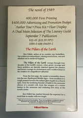 Pillars of the Earth by Ken Follet SIGNED Trade PB 1989
