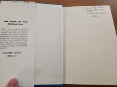 The Book of the Revelation by William R. Newell Hardback in Dust Jacket