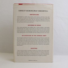 By-Line: Ernest Hemingway Articles and Dispatches of Four Decades 1967 HC