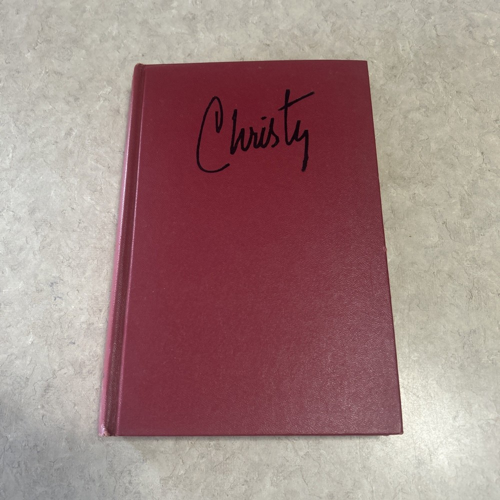 Vintage Book „Christy” by Catherine Marshall 1967 Red Hard Cover Good Condition