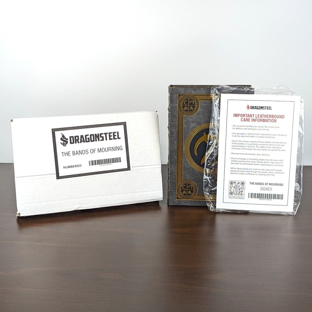 Brandon Sanderson BANDS OF MOURNING Leatherbound NUMBERED and SIGNED – IN HAND