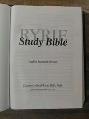 DAMAGED – Moody Publishers Ryrie ESV Study Bible Hardcover by Charles C. Ryrie