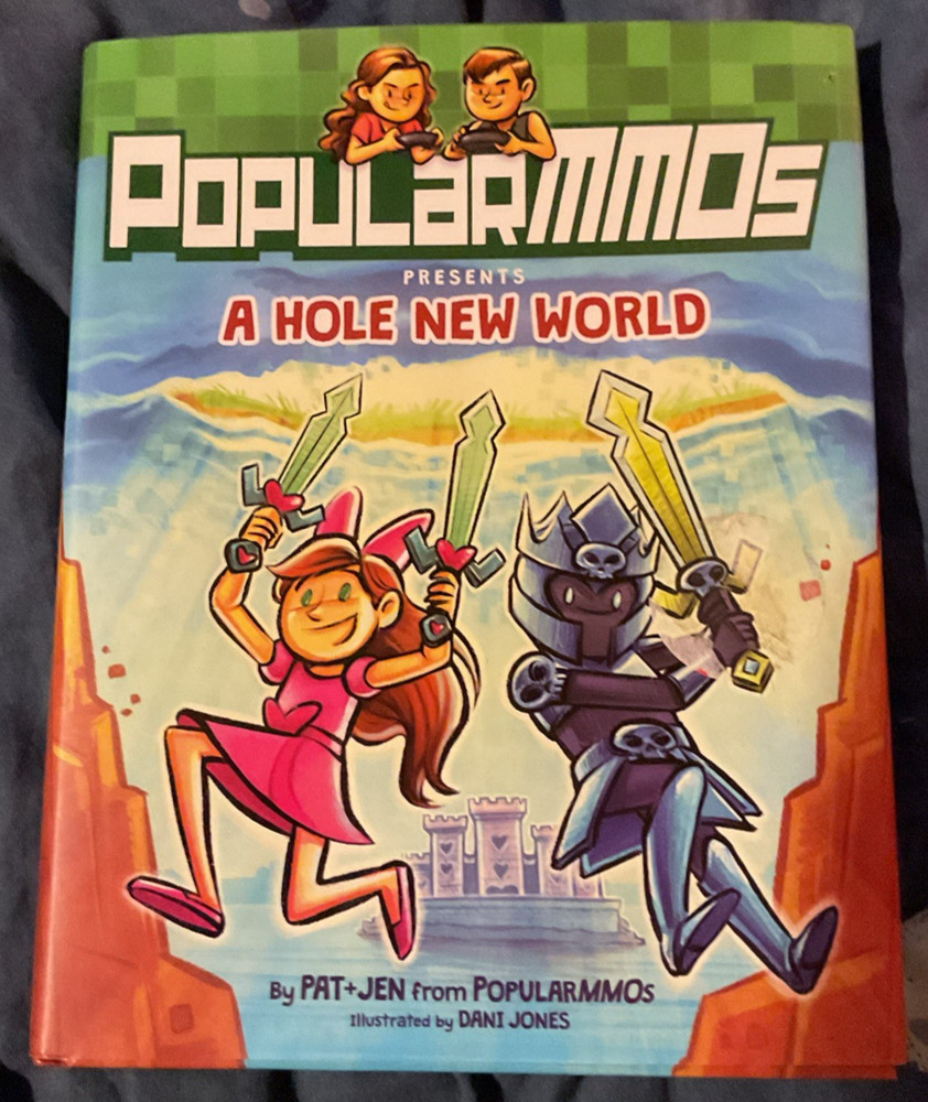 PopularMMOs Presents A Hole New World Graphic Novel hardcover book by Pat + Jen