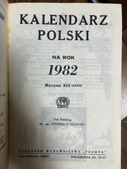 Kalendarz Polski Na Rok 1982 – Polish Calendar & Stories