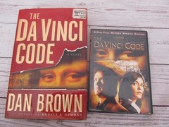 Dan Brown Robert Langdon Series Lot 4 Books Da Vinci Code Hardcover With DVD’s