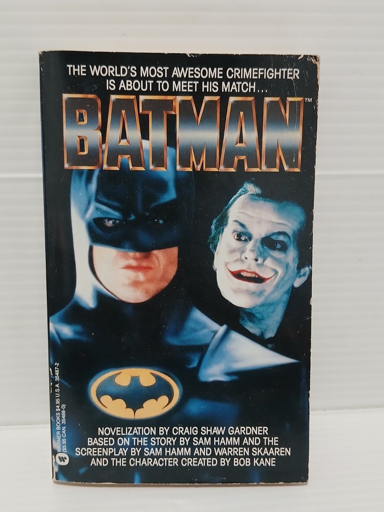 Batman Paperback 1989 Movie Novelization by Craig Shaw Gardner Film Adaptation