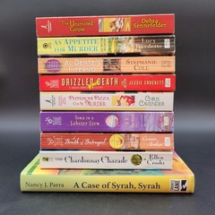 Lof of 9 Cozy Murder Mystery Books Food & Wine Related (Gr#4) Multiple Titles