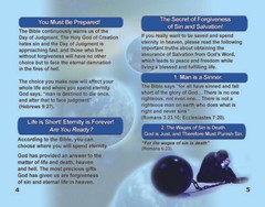 „ENGLISH (NIV)” Tracts, Pack of 40 Units in 4 Colorful Covers, 12 Pages Each