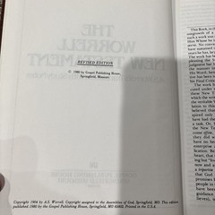 The Worrell New Testament 1980 Revised Edition Study Notes Hardcover