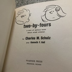 Two-By-Fours (Warner Press 1965) Charles Schultz, HC, good, name inside, 1st ed