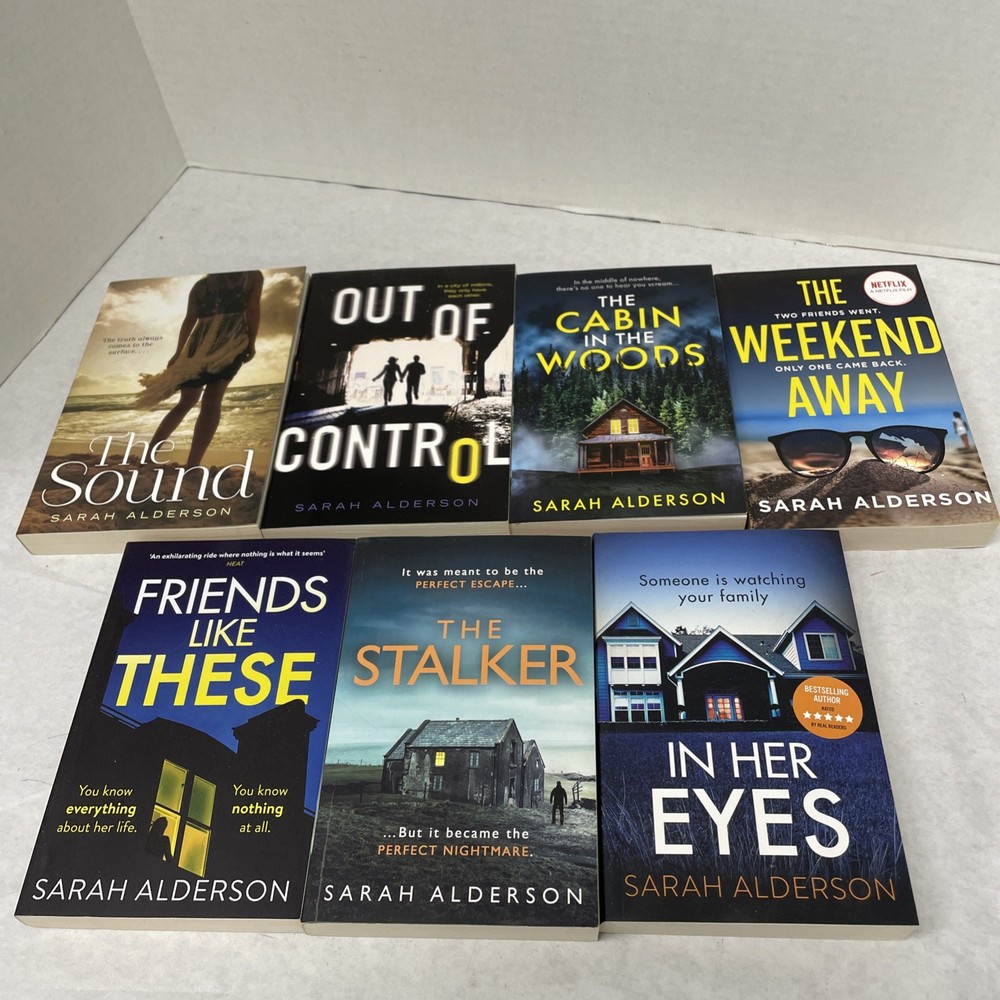 Sarah Alderson Lot of 7 Thriller Novels (See Photos for Titles)