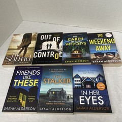 Sarah Alderson Lot of 7 Thriller Novels (See Photos for Titles)