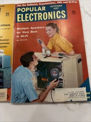 Lot Of Three Issues Popular Electronics 1957 July, August & September