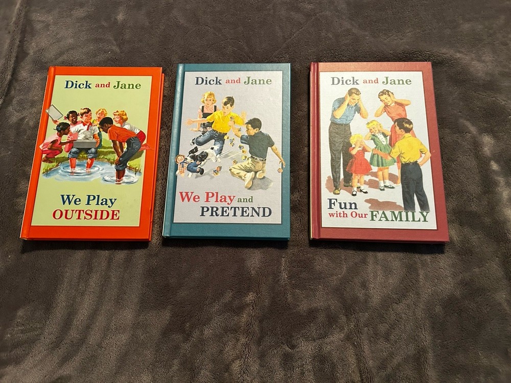 Dick and Jane Lot Of 3 Hardcover Books By Grosset & Dunlap – VERY GOOD