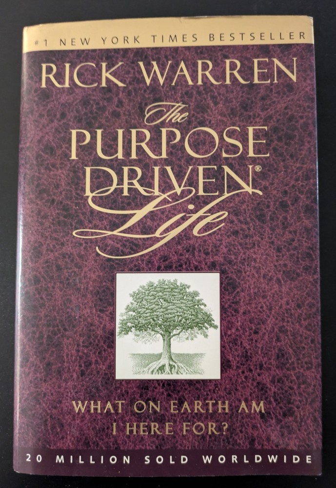 THE PURPOSE DRIVEN LIFE What on Earth Am I Here For? RICK WARREN HC/DJ Guidance