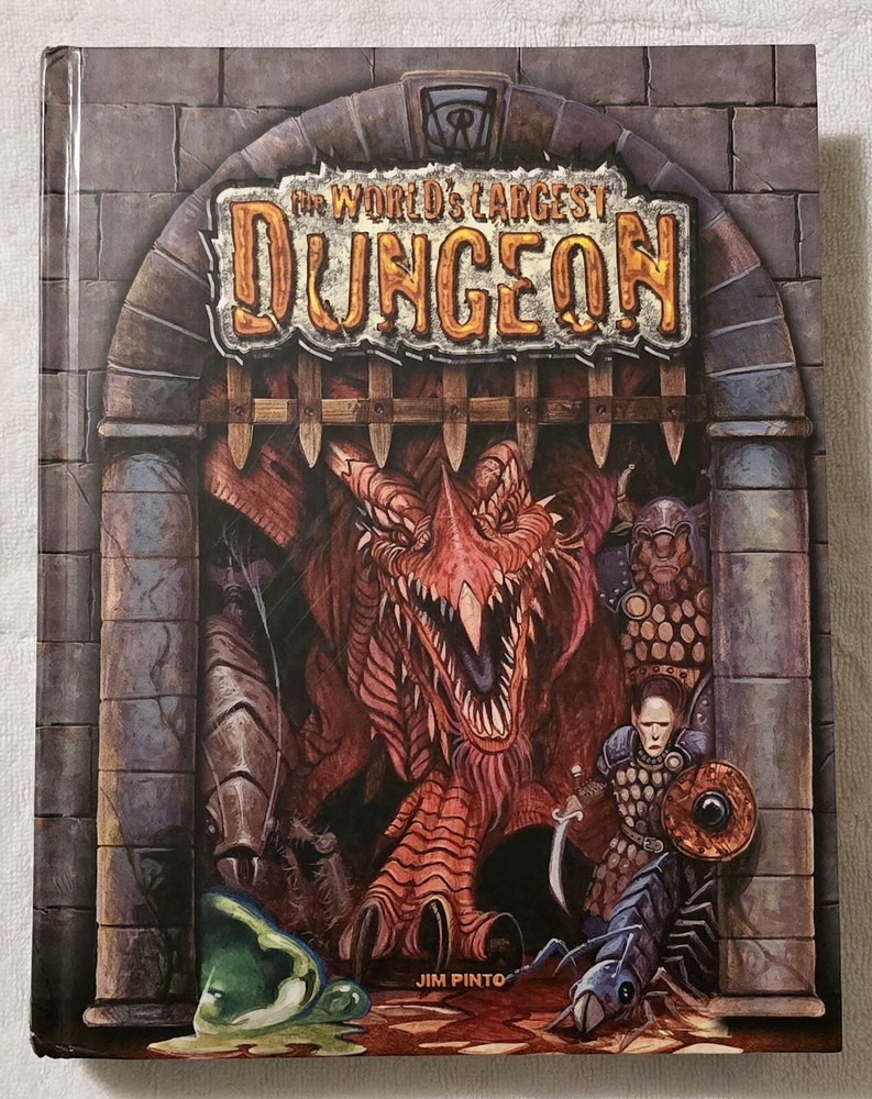 The World’s Largest Dungeon NO MAP 840 Pages NO MAP Jim Pinto Dungeons & Dragons