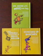 3 Dr. Seuss 2008 UK mini books Rare 4 1/2 x 6 1/4 ” Free Shipping